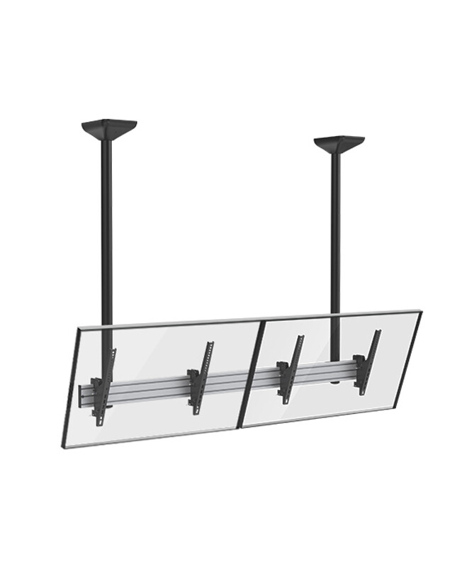 Dual Screen Menu Board Ceiling Mount 1