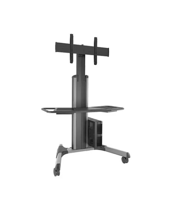 Manual Height Adjustable Mobile AV Cart